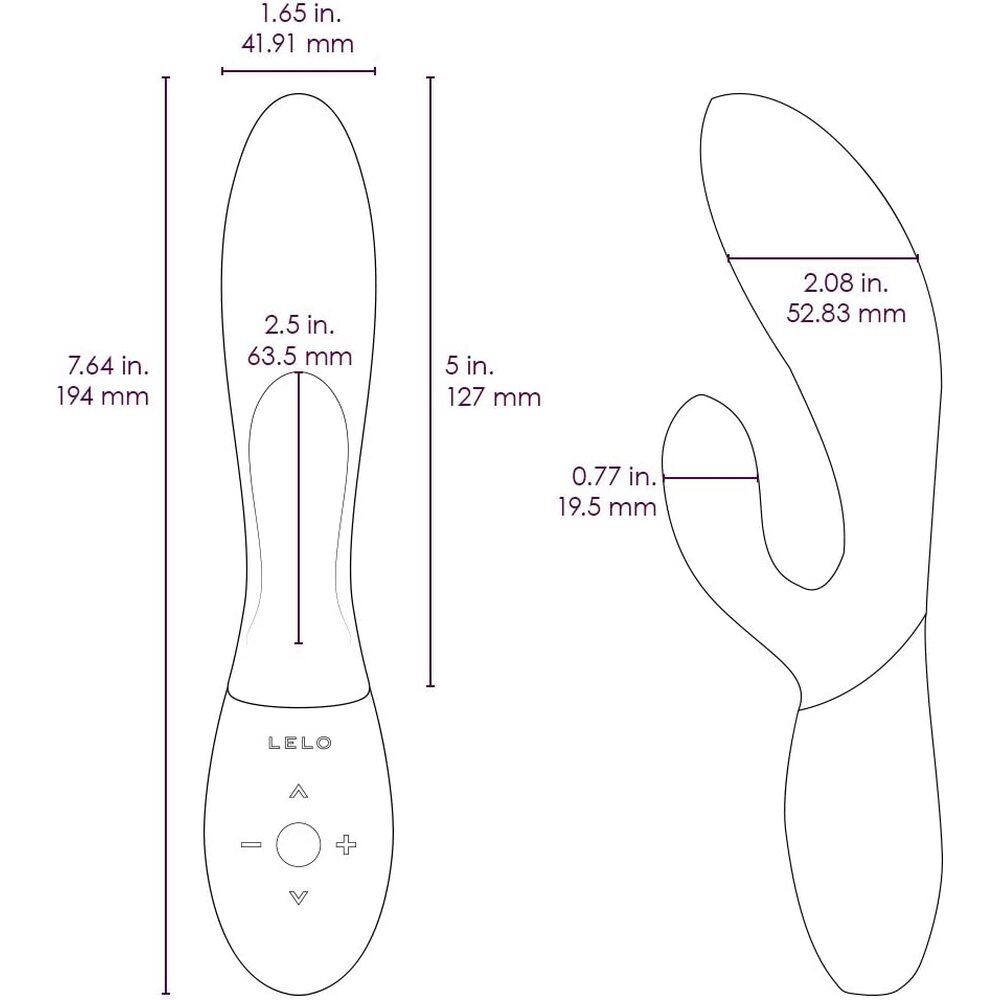 Plum-coloured lelo ina wave 2 g-spot vibrator with a smooth, luxurious finish and ergonomic design.