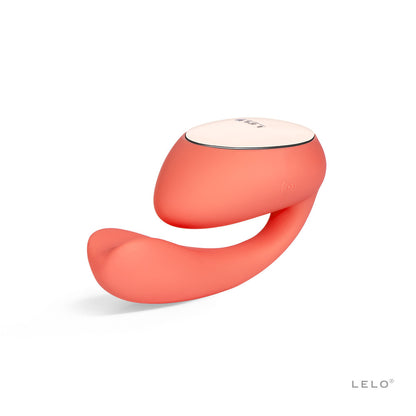 Coral-coloured g-spot vibrator with a smooth finish, designed for targeted pleasure and stimulation.