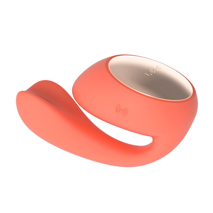 Coral-coloured g-spot massager with a smooth finish, designed for pleasure and exploration.