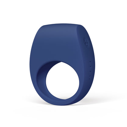 Lelo Tor 3 vibrating couples ring in dark grey silicone for enhanced pleasure.