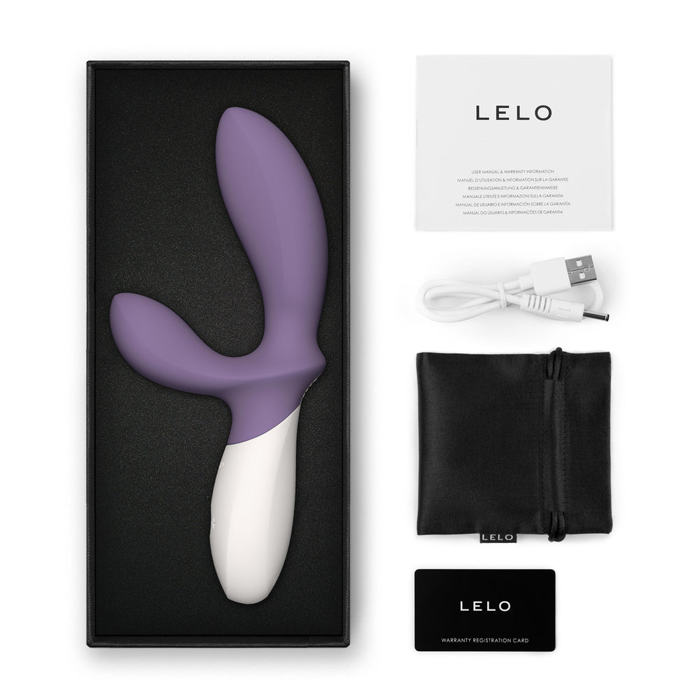 Violet Lelo Loki Wave 2 prostate massager, a smooth silicone device for internal stimulation.