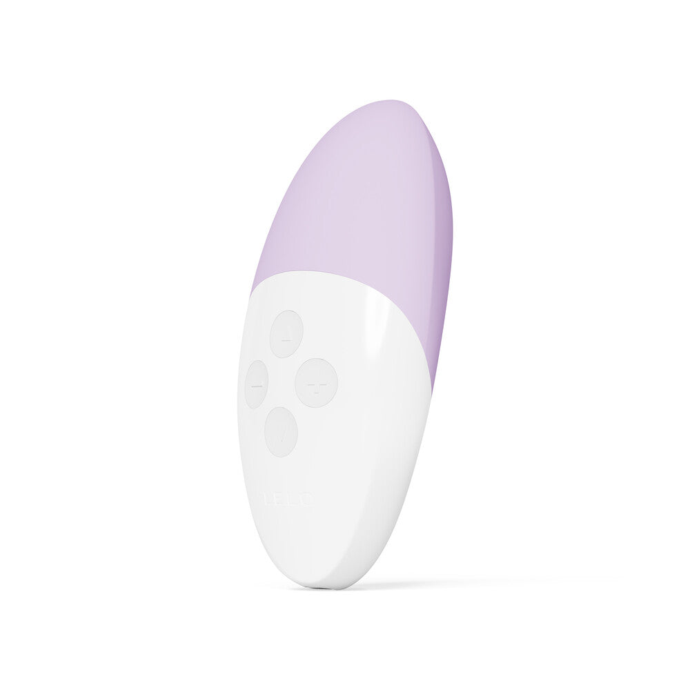 A lavender-coloured Lelo Siri 3 clitoral vibrator, a sleek pleasure toy for stimulation.