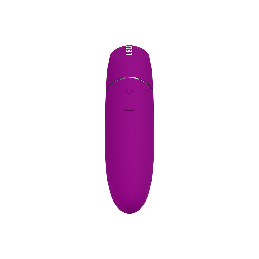 Deep rose Lelo Mia 3 lipstick vibrator; a small, luxurious pleasure toy.