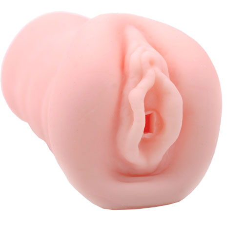 Realistic, flesh-toned male masturbator featuring a detailed vaginal texture, designed for solo pleasure.