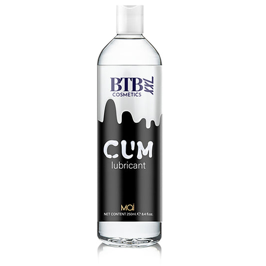 Love Kinx BTB XXL cum lube in a white bottle, 250ml size for extra fun.