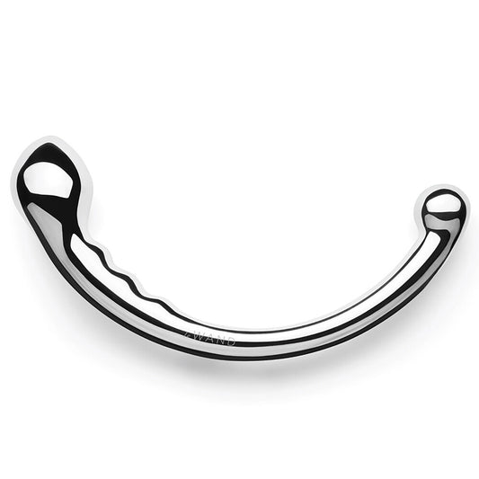 Le Wand hoop dildo crafted from stainless steel, a double-ended pleasure toy.