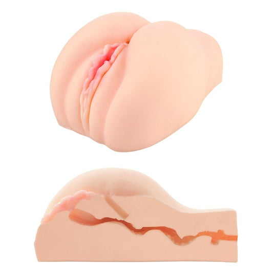Me You Us Miss Emma realistic masturbator, flesh-toned with detailed internal texture.