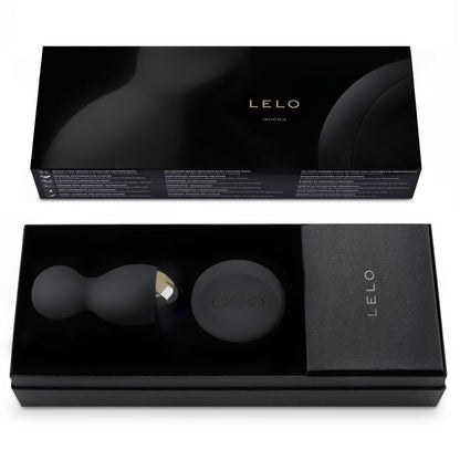 A set of black lelo hula beads, smooth and sleek, designed for pelvic floor exercise.