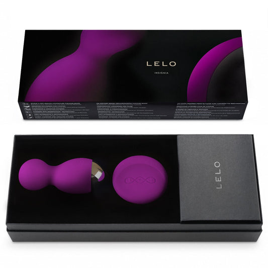 Purple Lelo hula beads for pelvic floor exercise, a smooth and sensual design.