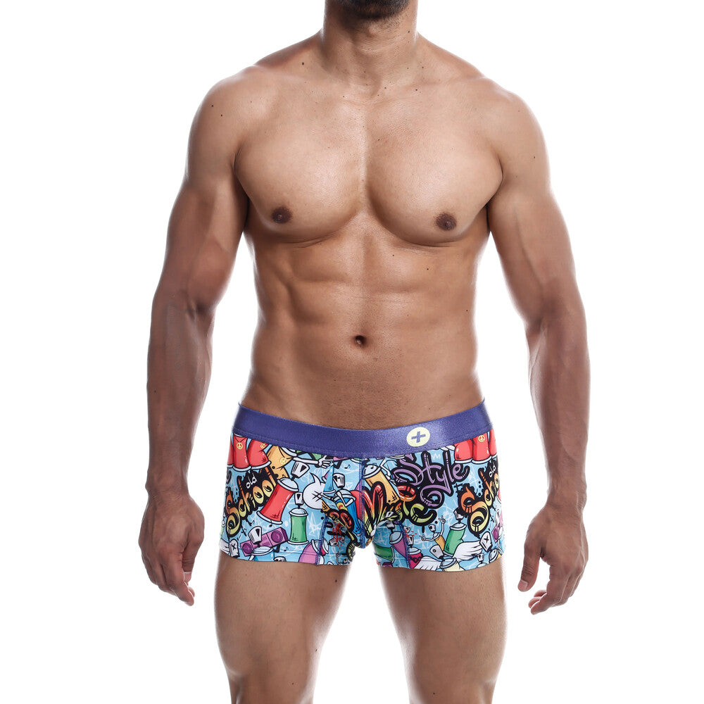 Male Basics hipster trunks in a neutral colour, close-fitting for everyday comfort and support.