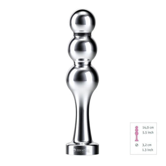 Bold Boris e-stim dildo for electro sex stimulation, shown in a sleek, dark finish.