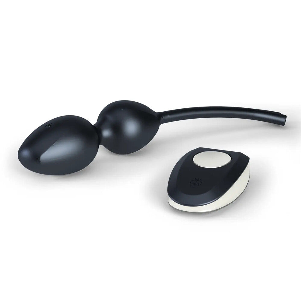 myStim jane untamed e-stim love balls with vibration, electro sex stimulation toy