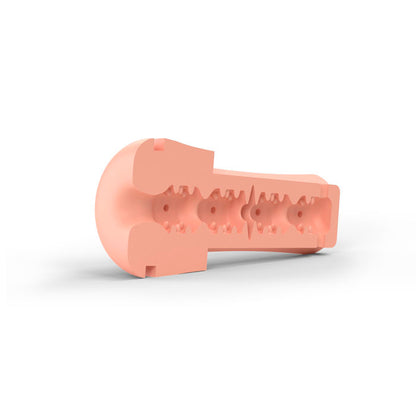 The Mystim Opus E donut masturbator, a grey electro sex stimulation toy.