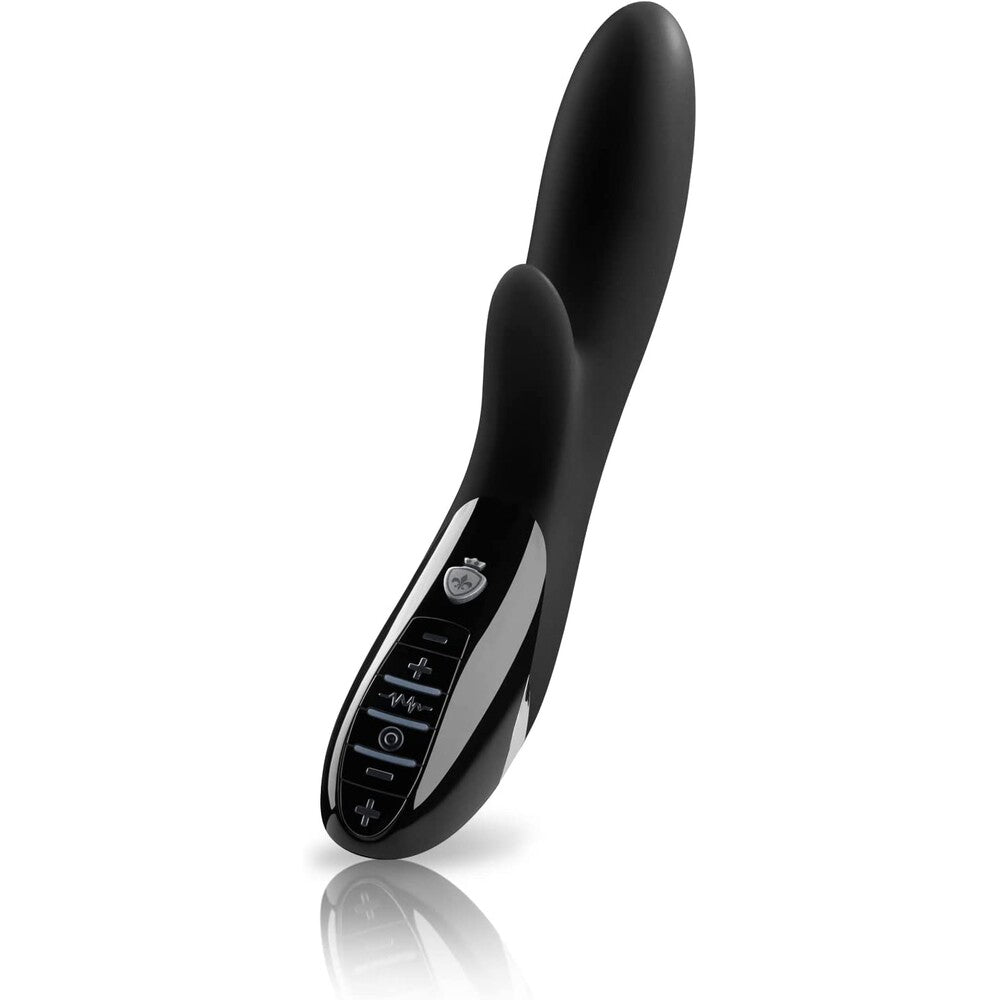 A black and chrome myStim daring danny estim vibrator for electro sex stimulation
