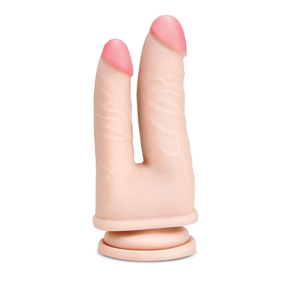 Six-inch double dildo, perfect for shared pleasure, in a smooth, skin-safe material.