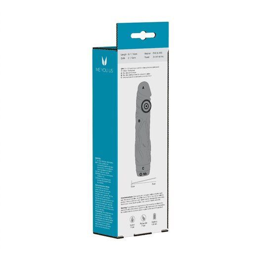 Realistic penis vibrator with textured shaft for a pleasurable experience, part of the osiris range.