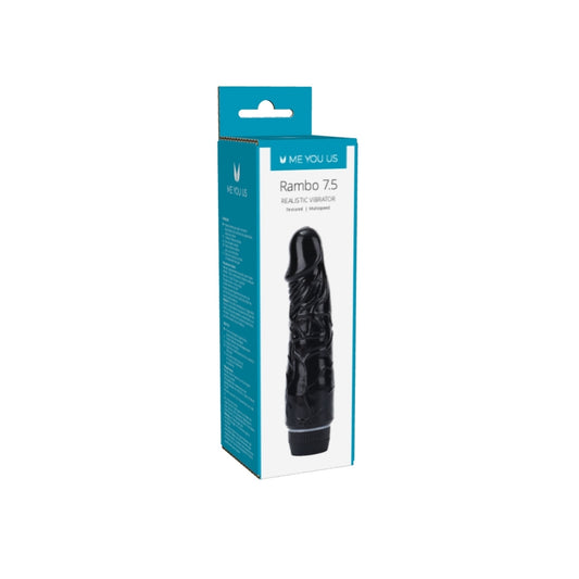 Realistic, flesh-toned Rambo vibrator from Me You Us, designed for internal stimulation and pleasure.