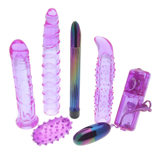 A purple sex kit from Nasswalk Toys, part of the Carnal Collection; for adult play.