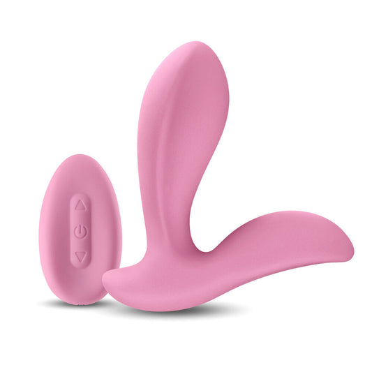 Purple g-spot and clit vibrator with raindrop texture for enhanced stimulation, waterproof and rechargeable.