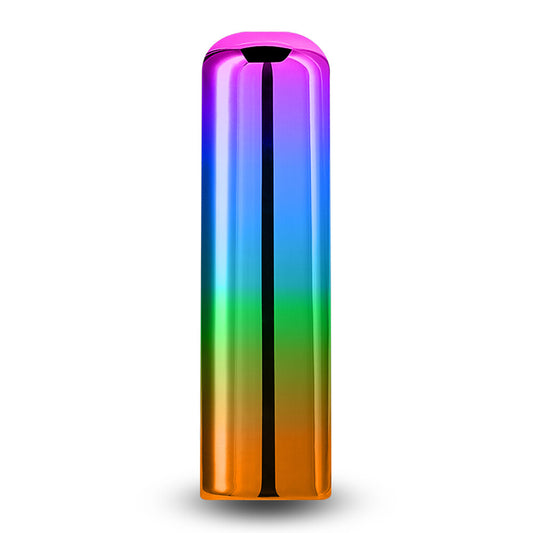Chroma rainbow mini bullet vibrator from ns novelties, a colourful pleasure toy with a smooth finish.