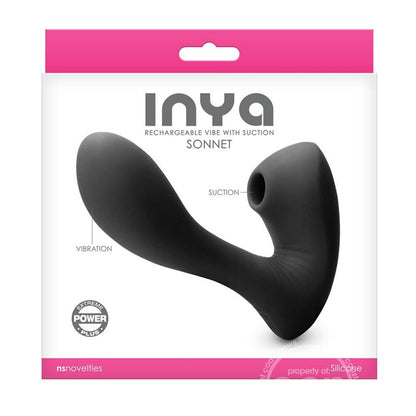 Rechargeable purple vibrator with a curved tip for clitoral stimulation, made by ns novelties.