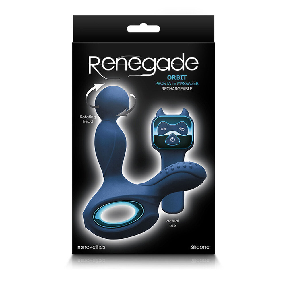 The renegade orbit prostate massager from ns novelties, a pleasure toy for prostate stimulation.