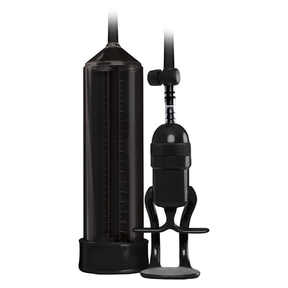 The NS Novelties renegade bolero pump in black, a penis enlargement device for enhanced pleasure.