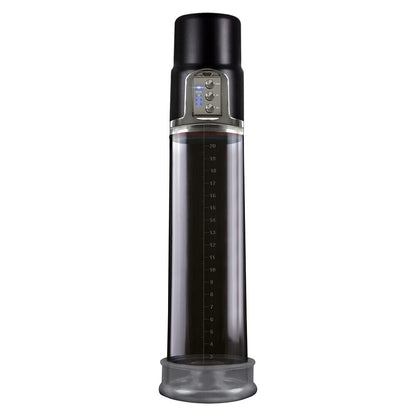 ns novelties renegade powerhouse rechargeable pump for penis enlargement, grey and clear plastic.