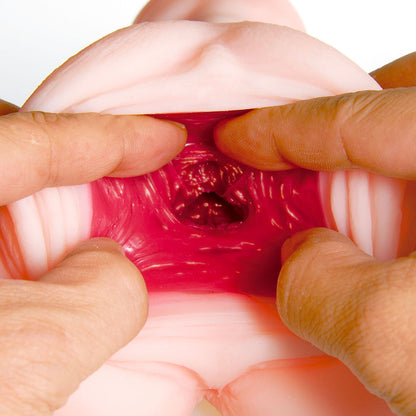 The Okita Anri masturbator from Utensil Race, a textured pleasure toy for solo fun.