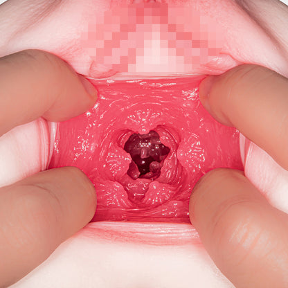 Utensil Race sex toy showcasing Japanese adult film star Tsukasa Aoi, designed for masturbation.