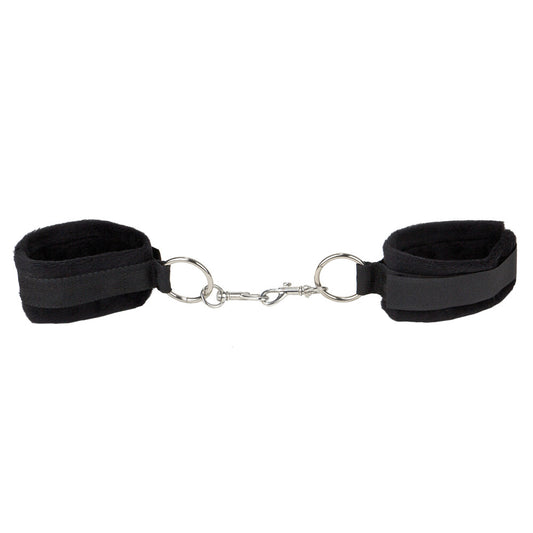 Shots Toys ouch black velcro restraints, cuffs for both hands and ankles.