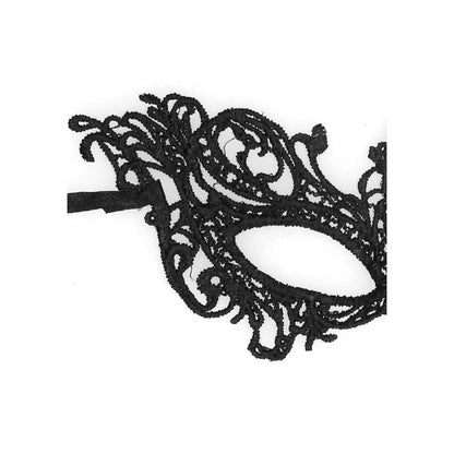 shots toys ouch royal black lace mask, a seductive eye covering for mysterious nights.