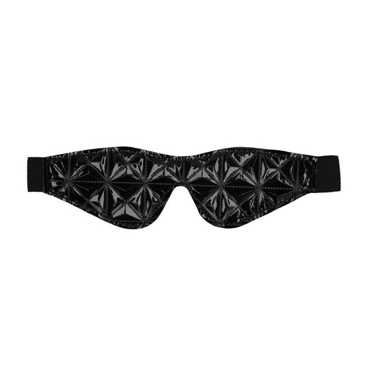Ouch black luxury eye mask, silky smooth material for a restful and undisturbed night's sleep.