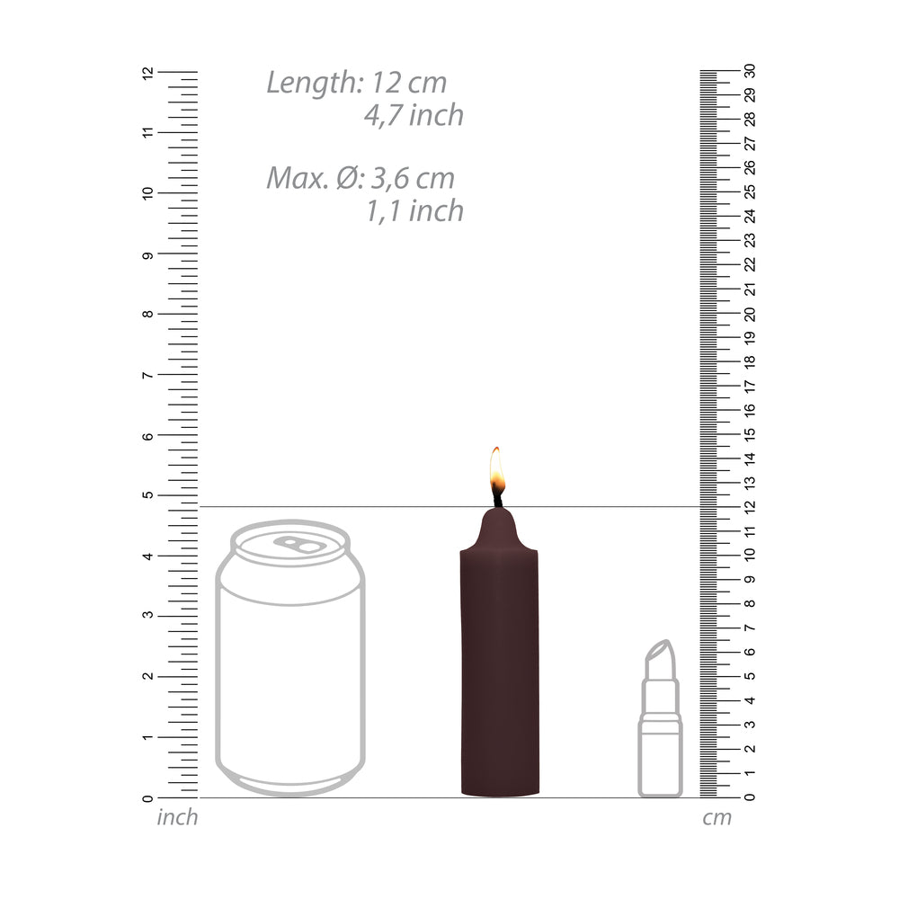 Shots Toys ouch wax play candle, chocolate scented, for bath and massage use.