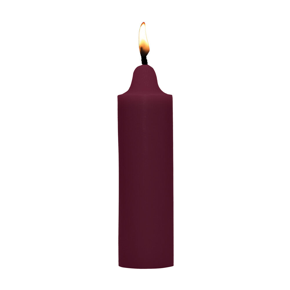 Rose-scented wax play candle from Shots Toys, for bath and massage, pink wax.