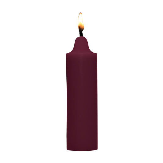 Rose-scented wax play candle from Shots Toys, for bath and massage, pink wax.