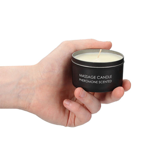 Shots Toys ouch massage candle with pheromone scent in a glass jar for bath and massage