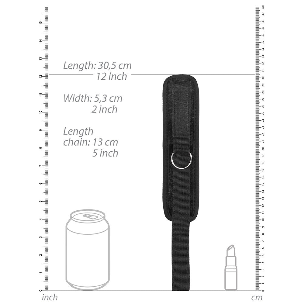 shots toys ouch black velvet and velcro wrist restraints for playful handcuff scenarios