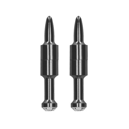 shots toys grey nipple clamps with diamond pin accent, magnetic fastening