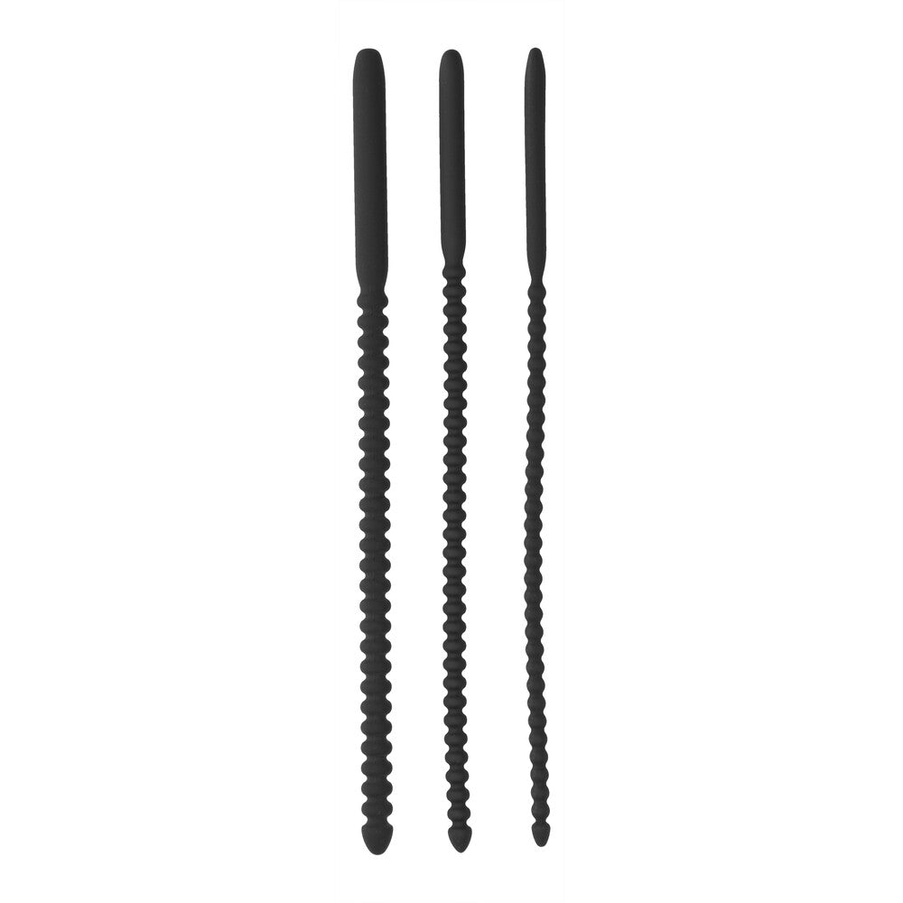 shots toys ouch silicone dilator set in graduated sizes and smooth finish for medical use