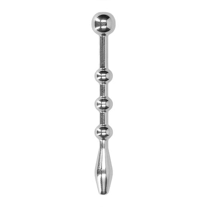 stainless steel urethral plug with ball detailing from shots toys medical instruments