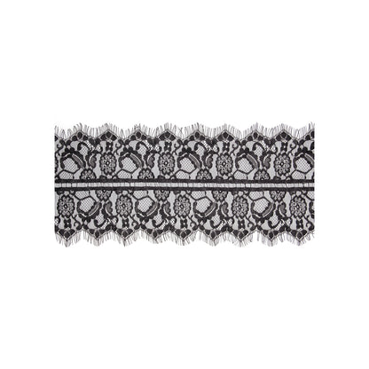 Shots Toys ouch lace mask in black with adjustable straps for playful nights in.
