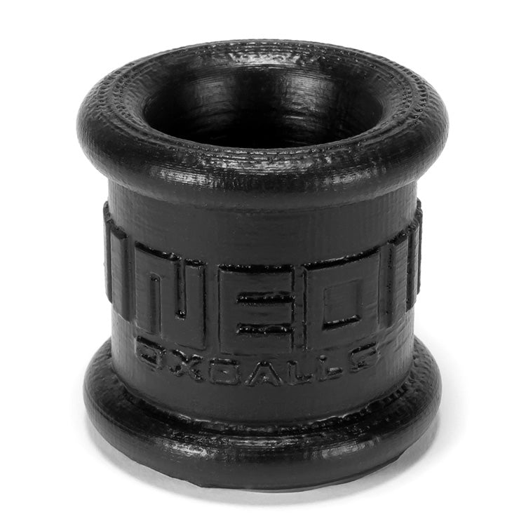 Black oxballs neo tall ballstretcher made of smooth, stretchy material, part of the love rings range.