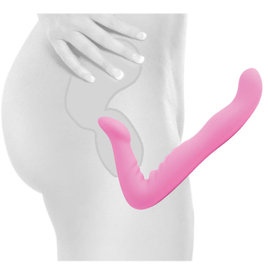PipeDream fetish fantasy series pink strapless strap on, eight inches for thrilling play