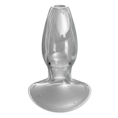 Clear glass anal gaper for beginners, part of the tunnel and stretchers collection.