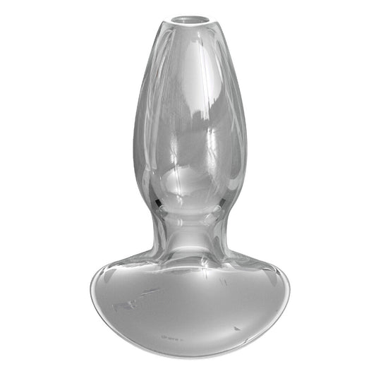 Clear glass anal gaper for beginners, part of the tunnel and stretchers collection.
