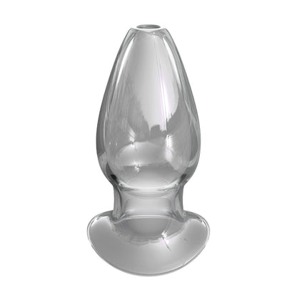 PipeDream glass anal gaper with a tunnel design, for stretching and pleasure.