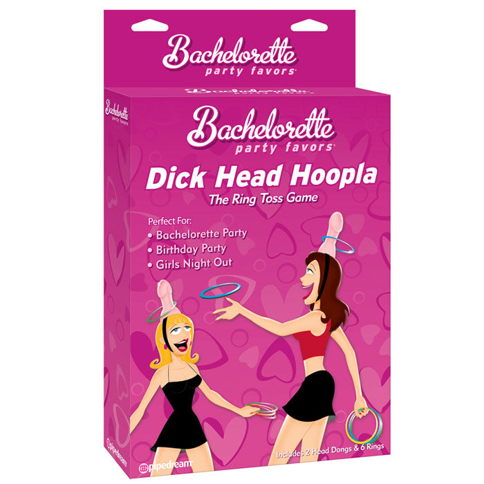 PipeDream Dick Head Hoopla game with colourful rings, a novelty item for cheeky fun.