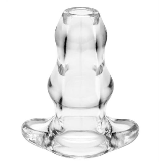 extra large, double tunnel anal plug for stretching, made by perfect fit, flesh coloured