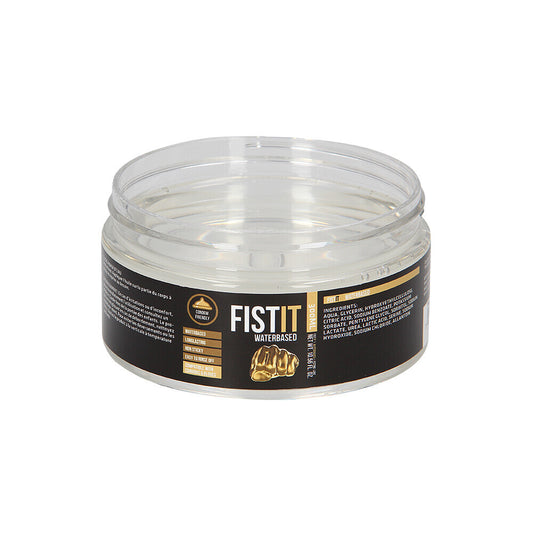 Shots Toys fist it water-based lube in a clear bottle, 300ml size.